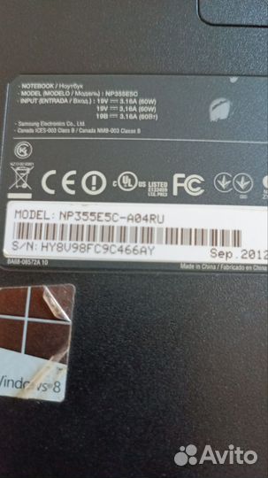 Ноутбук samsung