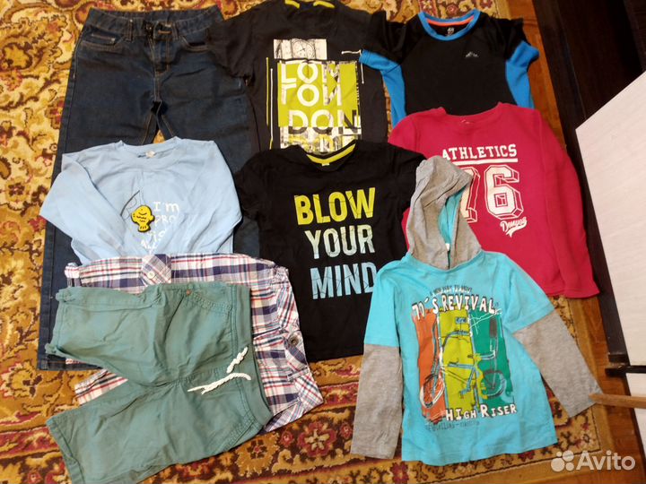 Пакет вещей для мальчика 122/134размера