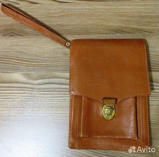Уникальная Кожаная Сумка Планшет Борсетка СССР