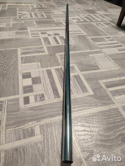 Штанга перекладина хром для мебели труба