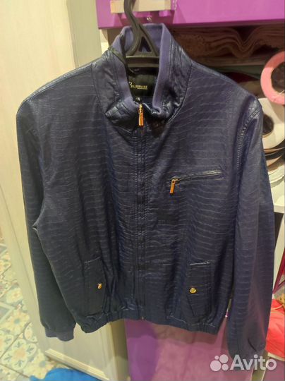 Кожаная куртка мужская 48 50
