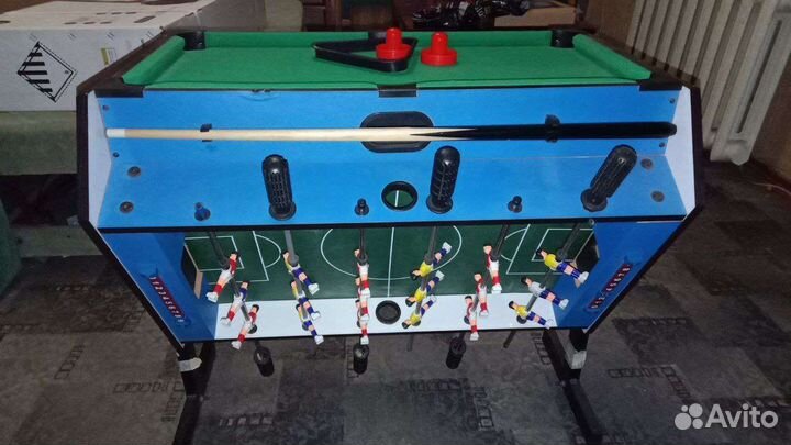 Аэрохоккей/кикер/бильярд 3 в 1