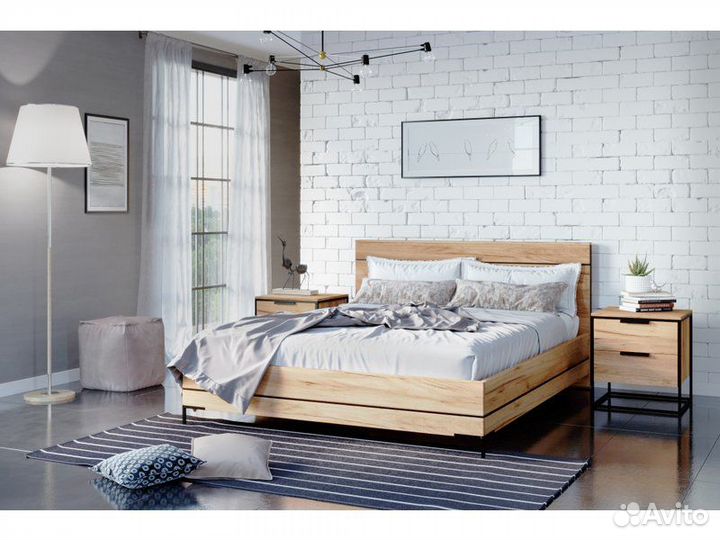 Тумба прикроватная Норд Дуб Золотой