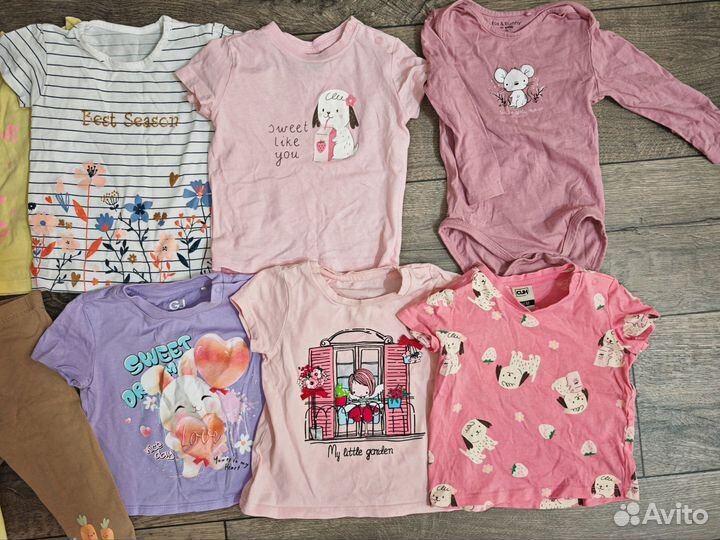 Детская одежда пакетом для девочки 80