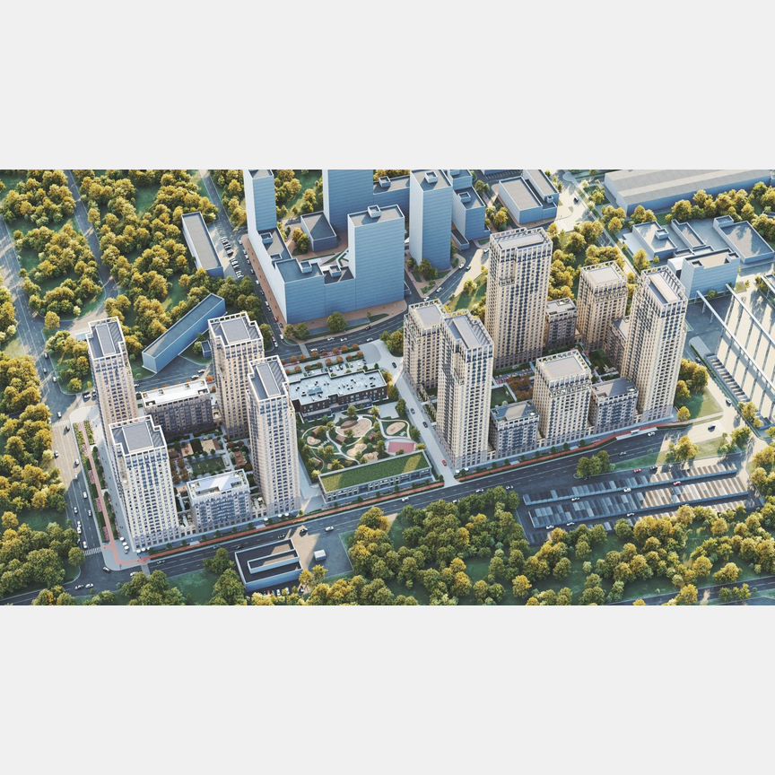 2-к. квартира, 63,3 м², 4/24 эт.