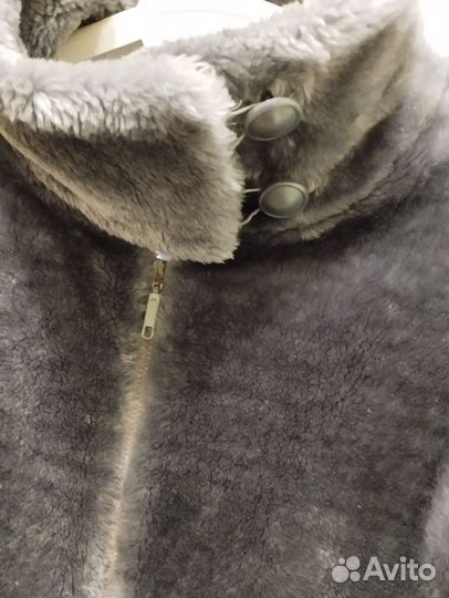 Полушубок женский из искусственного меха