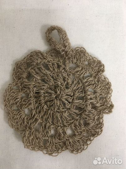 Губки из джута, мочалка из джута, эко-губка