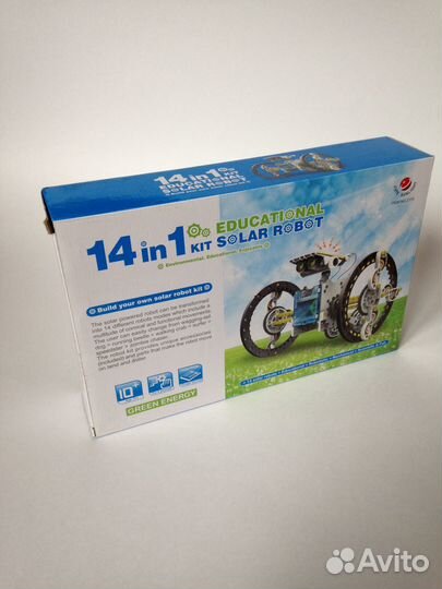 Робот 14 в 1 конструктор на солнечных батареях