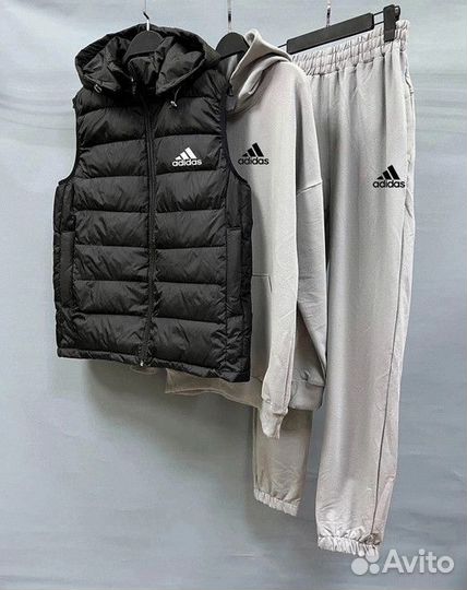 Костюм тройка adidas с жилеткой