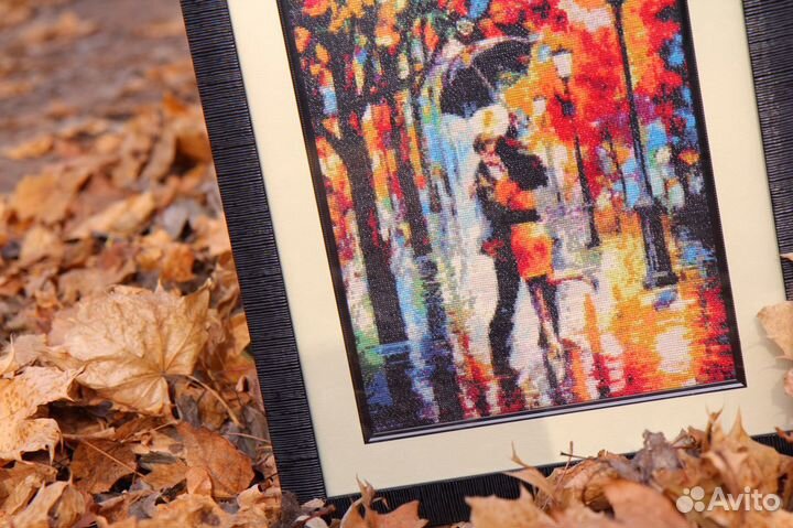 Вышивка крестом, картина