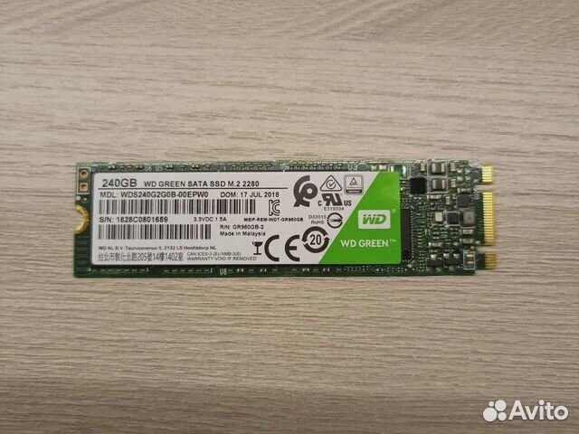 SSD WD green SATA SSD M.2 240GB