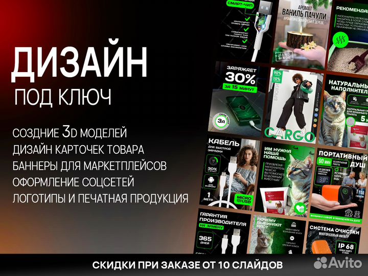 Дизайн карточек маркетплейс WB