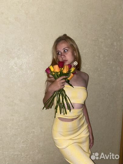 Платье love republic xs желтое