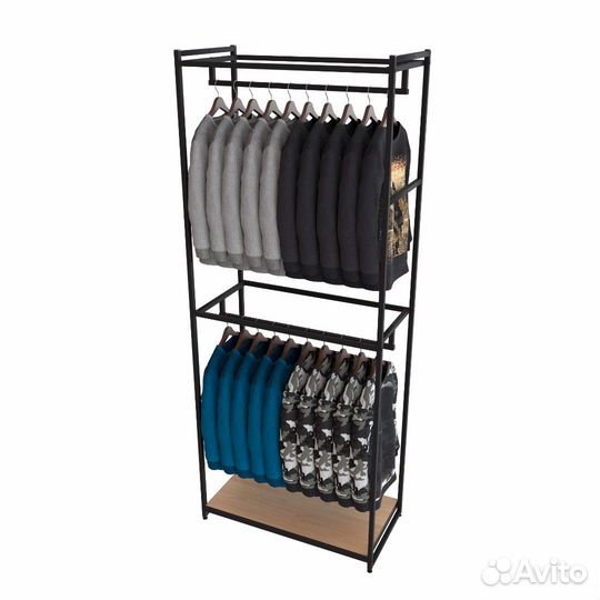 Стеллаж для одежды A2290-04-чдс 220х90х45