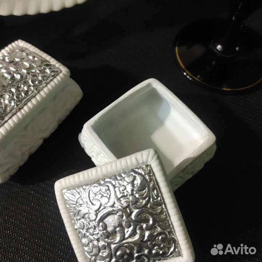 Фарфоровые шкатулки для свадебных колец