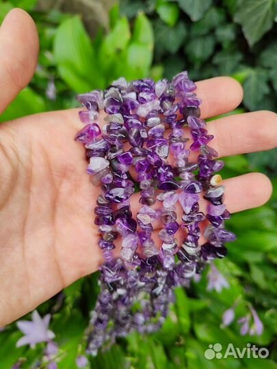 Каменная крошка на нити 40см в асс