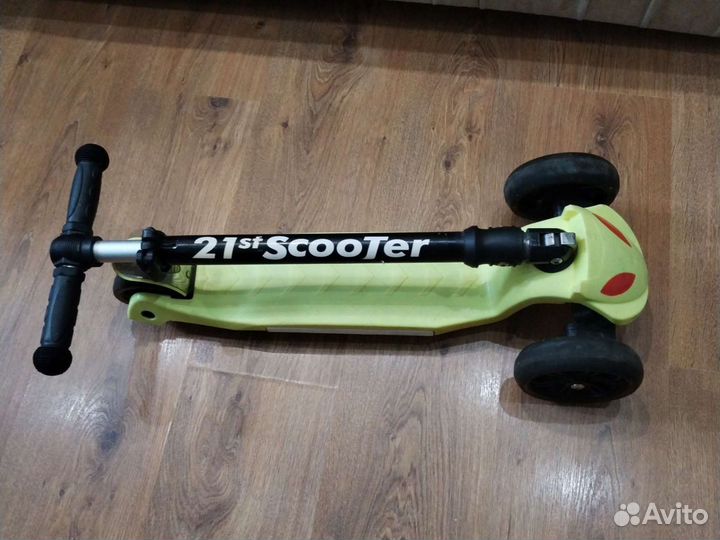 Самокат 21st Scooter, светящиеся колеса, складной