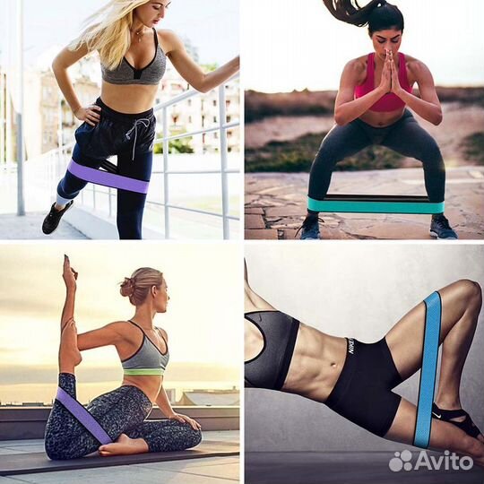 Резинка для фитнеса Hip Bands размер М