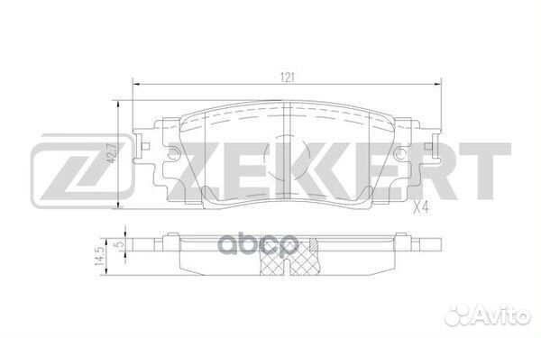 Колодки торм. диск. задн. Toyota Camry (V70) 1