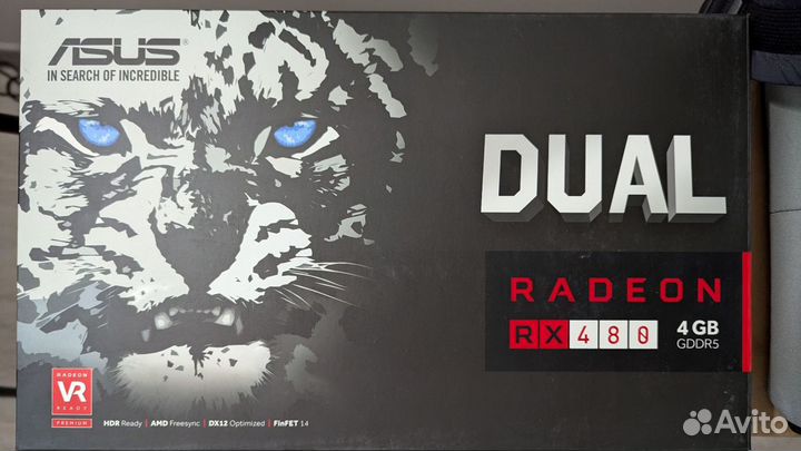 Видеокарта Asus rx480 4g