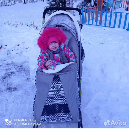 Детские санки коляска на колесах