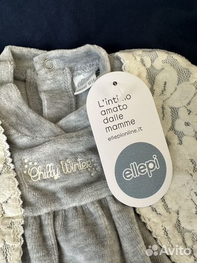 Детский слип теплый 74 (новый, Италия) Ellepi