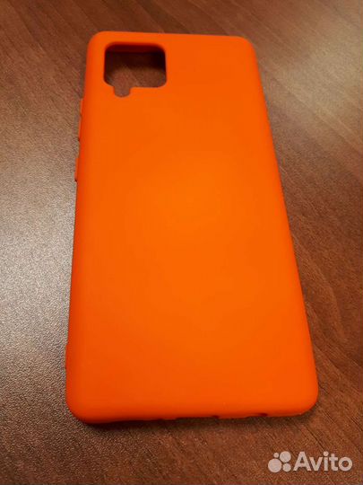 Чехол для Samsung galaxy A42, неоновый оранжевый