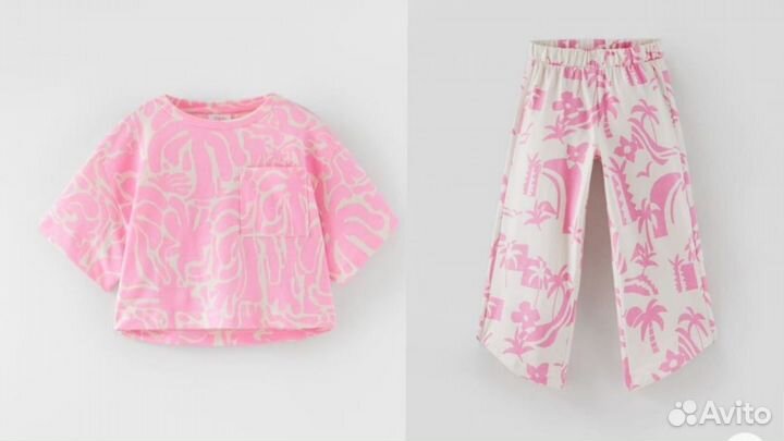 Комплект с брюками летний