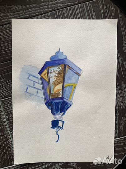 Интерьерная картина фонарь