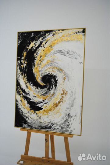 Картина 70х100см с золотом