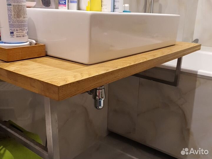 Кронштейн для столешницы матовый хром