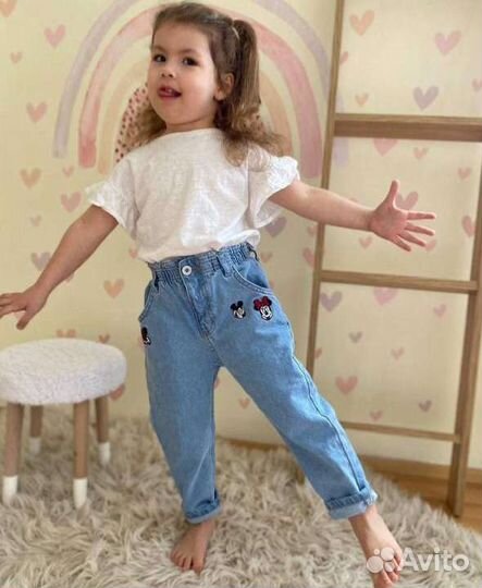 Джинсы для девочки 92 новые