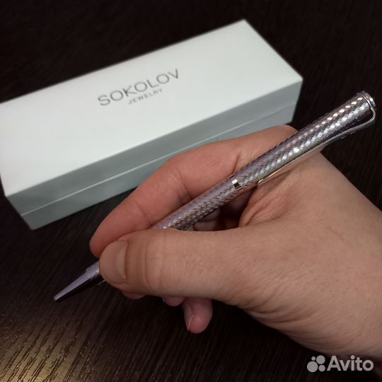 Серебряная ручка Sokolov