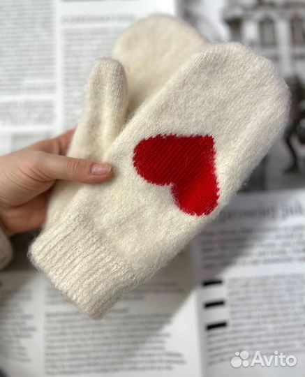 Варежки женские зимние