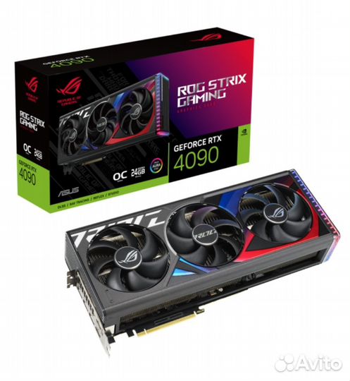 Видеокарта asus nvidia GeForce RTX 4090 ROG Strix