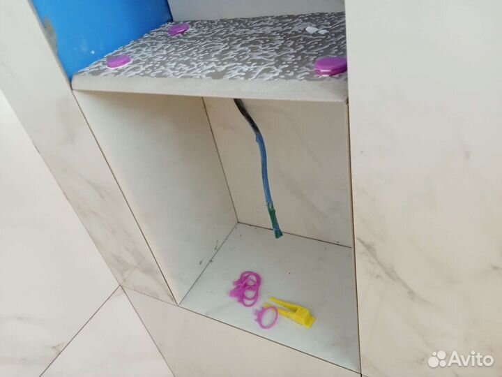 Резка керамогранита. Прямой рез,заусовка 45