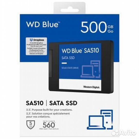 Внутренний SSD-накопитель 500Gb Western #363602