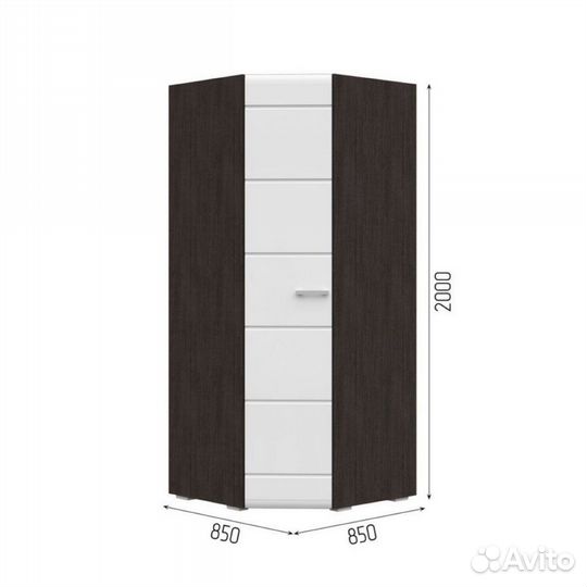 Шкаф угловой одностворчатый Вегас