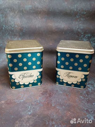 Набор жестяных банок СССР