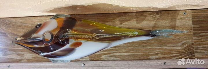 Рыбка цветное гутное стекло