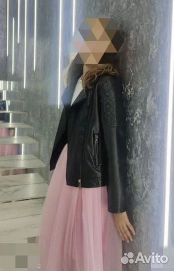 Кожаная куртка для девочки