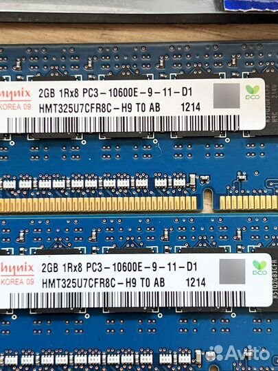 Оперативная память 2gb 1Rx8 PC3-10600E-9-11-D1