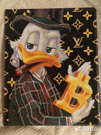 Алмазная мозаика Скрудж Макдак money на подрамнике