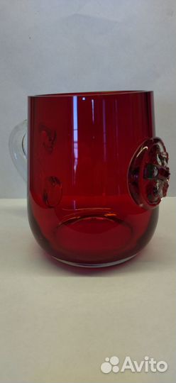 Пивная кружка 0,5л рубиновое стекло СССР
