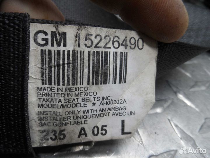 Ремень безопасности Hummer H3 H3 2005 - 2010 15226