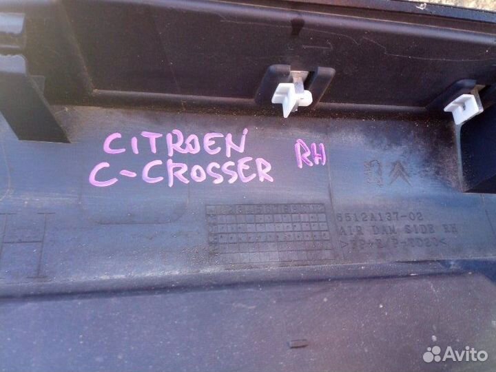 Накладка на порог правая Citroen C-Crosser