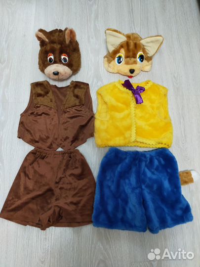 Новогодние карнавальные костюмы Мишка и Кот