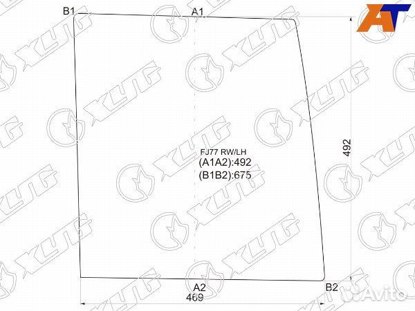 Стекло заднее toyota land cruiser 200