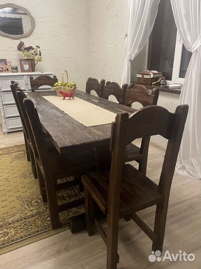 Стол обеденный и стулья бу