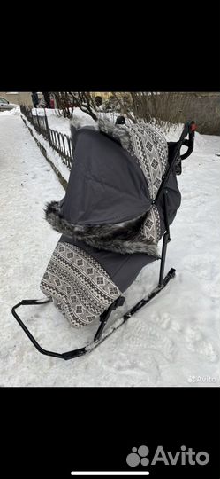 Детские санки коляска бу